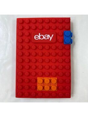 eBay Spiral Notebook Brick Design Red Blue Orange eBayana